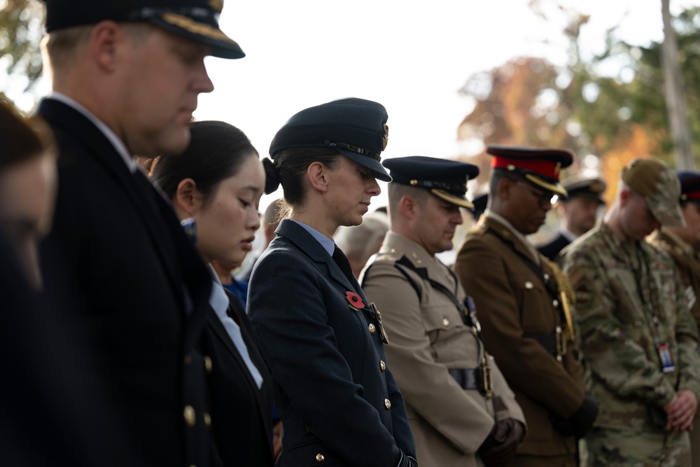 The British Embassy in Washington, D.C. Holds a Remembrance Ceremony at the Gravesite of Sir John Dill