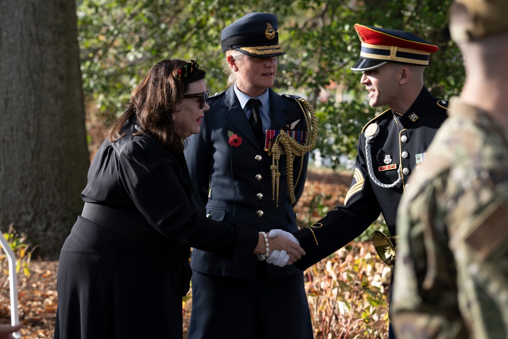 The British Embassy in Washington, D.C. Holds a Remembrance Ceremony at the Gravesite of Sir John Dill