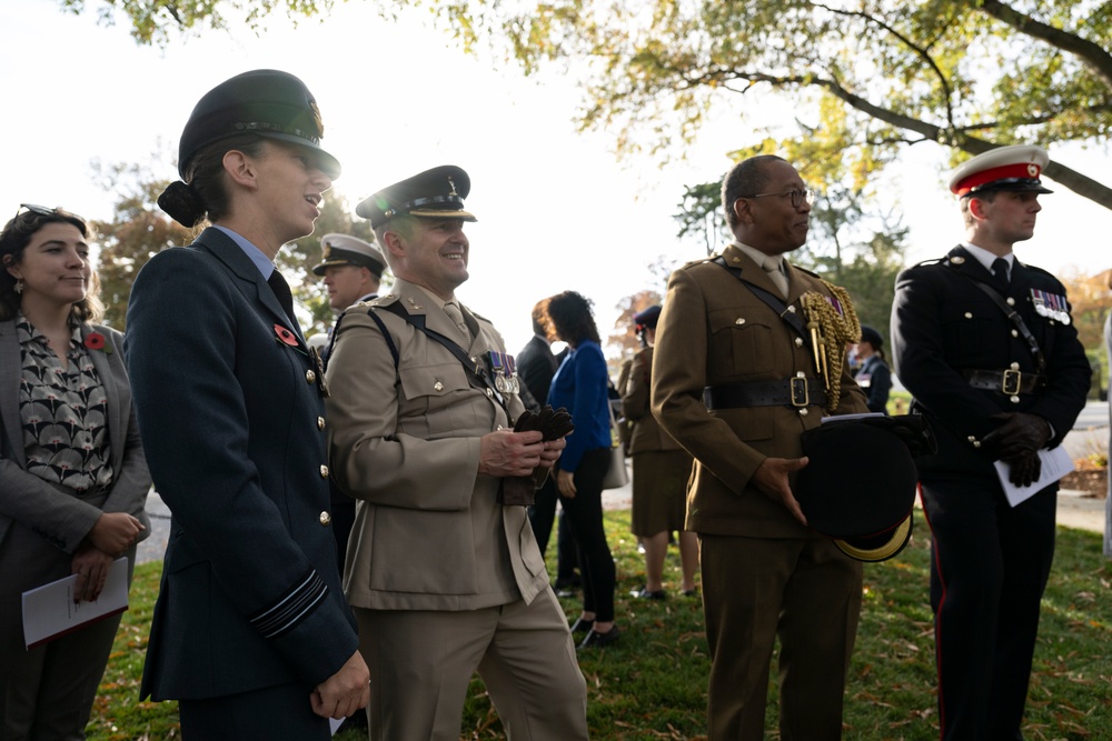 The British Embassy in Washington, D.C. Holds a Remembrance Ceremony at the Gravesite of Sir John Dill