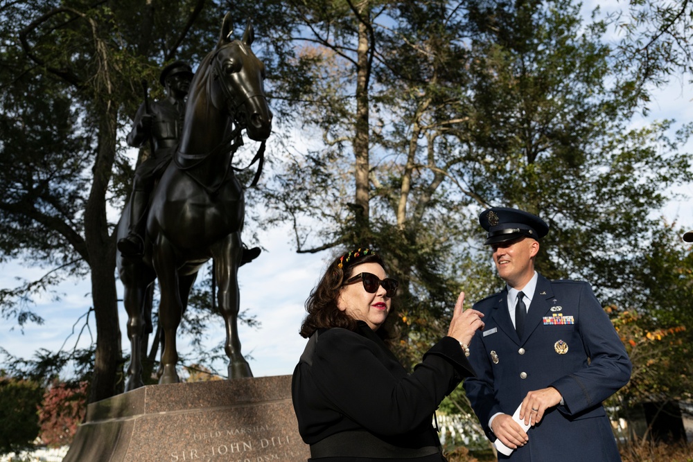 The British Embassy in Washington, D.C. Holds a Remembrance Ceremony at the Gravesite of Sir John Dill