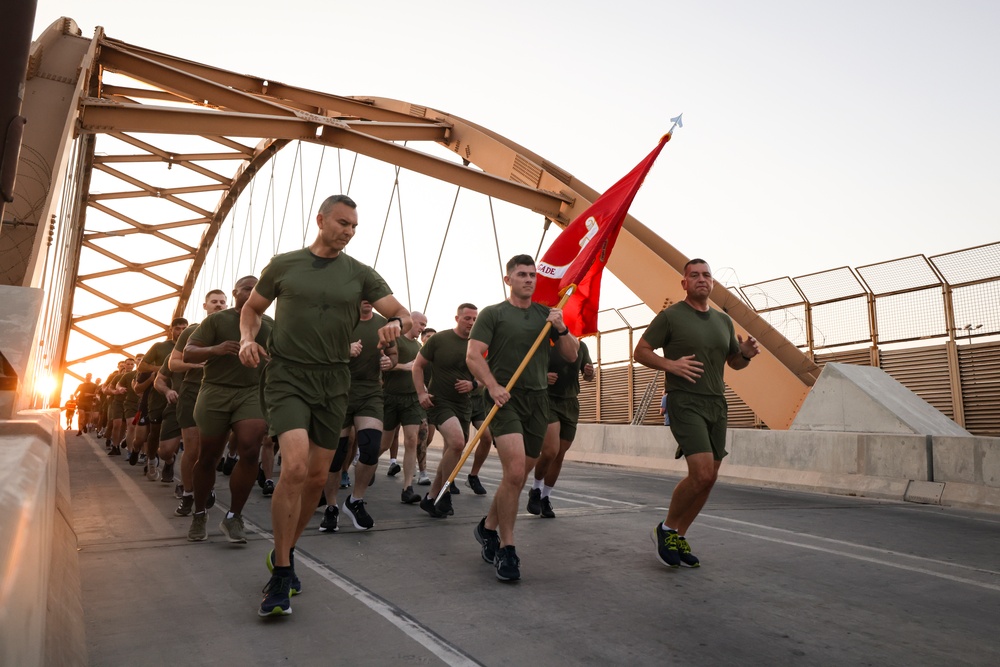 Marines and Sailors with Task Force 51/5 Celebrate the Marine Corps Birthday