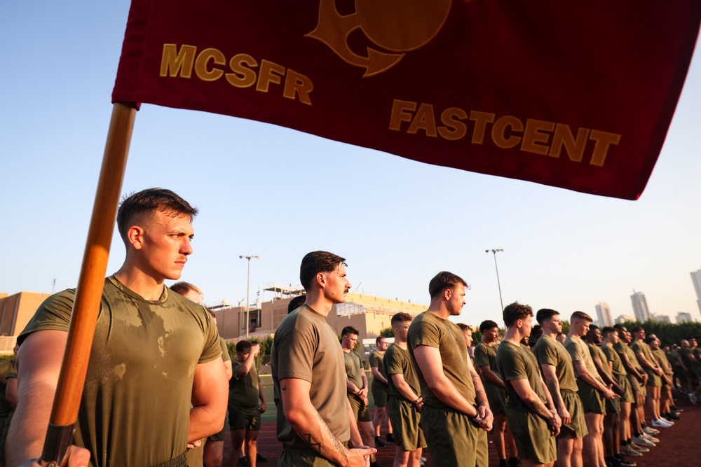 Marines and Sailors with Task Force 51/5 Celebrate the Marine Corps Birthday