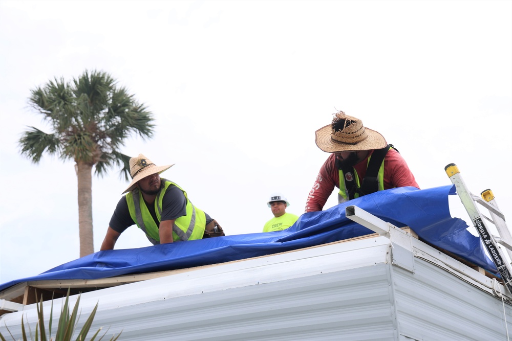 Hurricane Milton Response: Blue Roof Installation