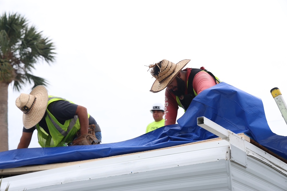 Hurricane Milton Response: Blue Roof Installation