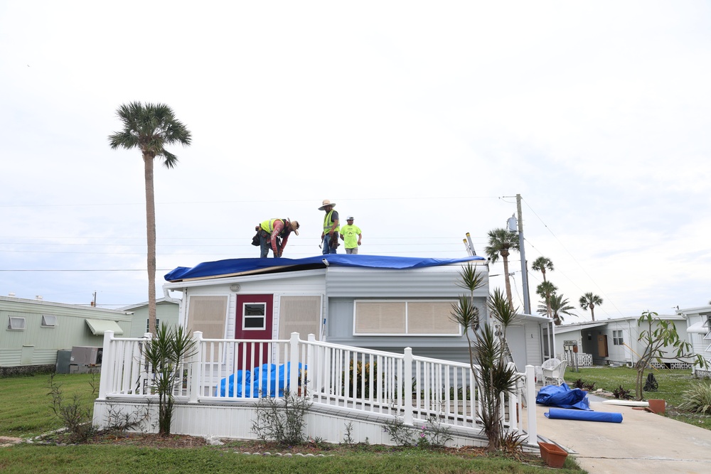 Hurricane Milton Response: Blue Roof Installation