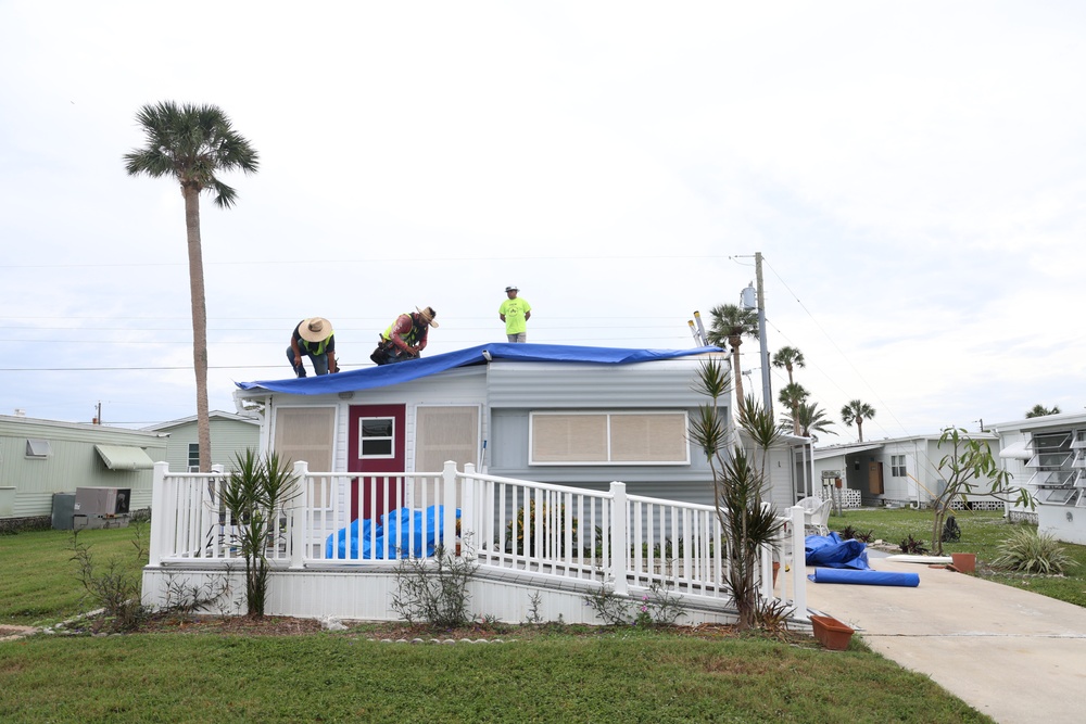 Hurricane Milton Response: Blue Roof Installation