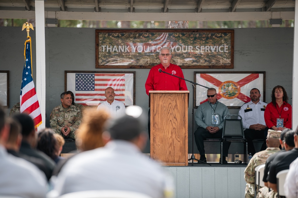 Department Of Corrections Held Ceremony Thanking FL National Guard Members For Support