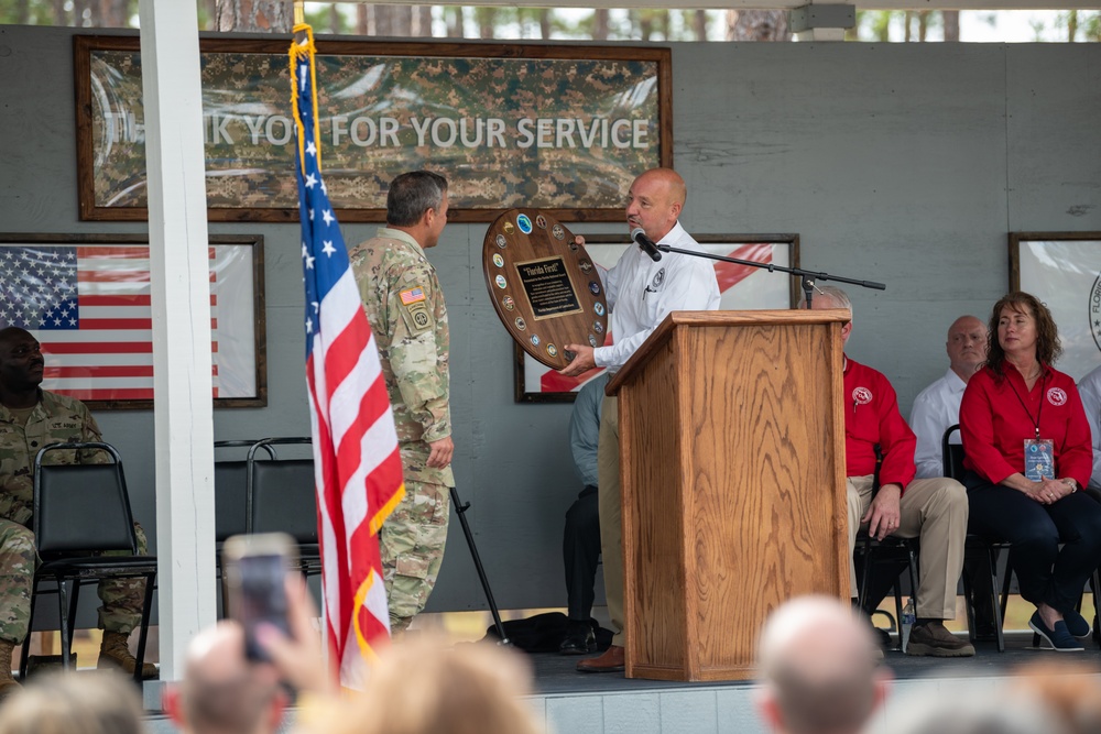 Department Of Corrections Held Ceremony Thanking FL National Guard Members For Support