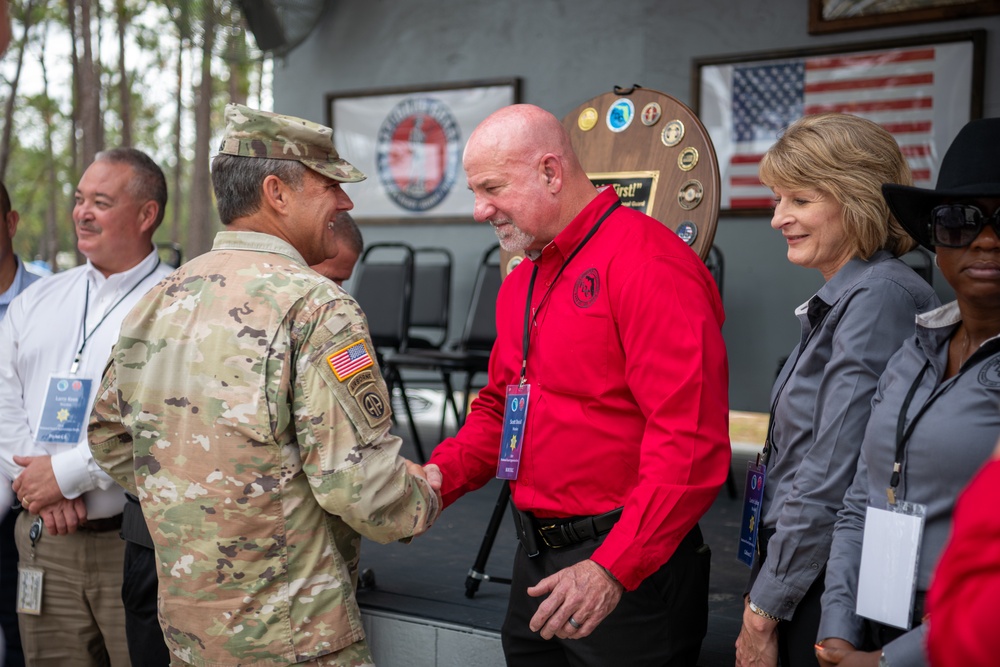 Department Of Corrections Held Ceremony Thanking FL National Guard Members For Support