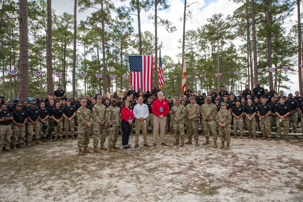 Department Of Corrections Held Ceremony Thanking FL National Guard Members For Support