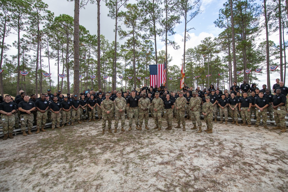 Department Of Corrections Held Ceremony Thanking FL National Guard Members For Support