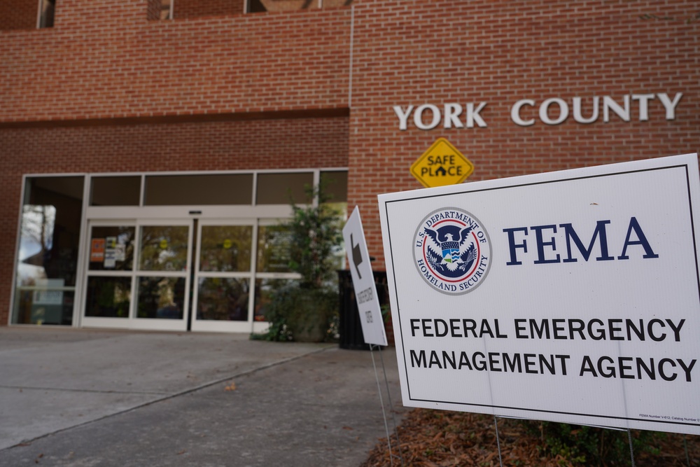 FEMA Provides Assistance to YorkCounty in South Carolina.