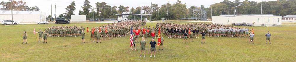 Marine Corps Combat Service Support Schools celebrates 249th birthday of the Marine Corps with motivational run