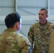 California ANG Command Chief Visits 163d Attack Wing, Coins Airman for Excellence