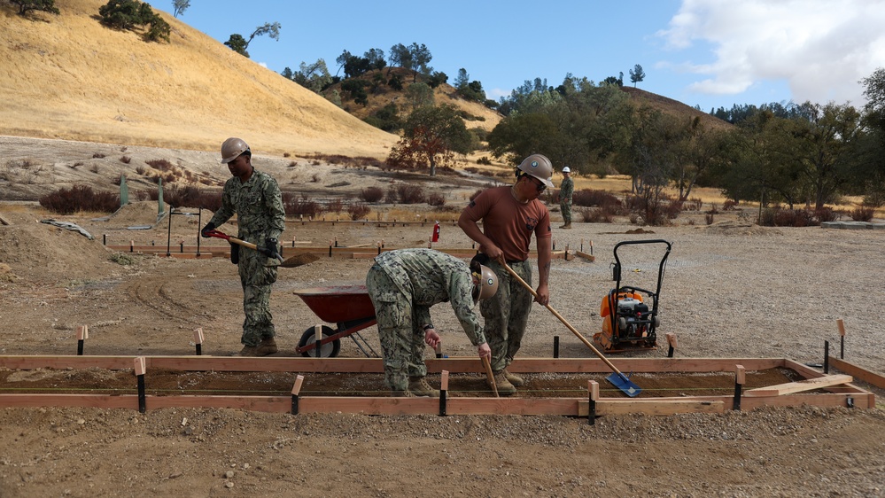 NMCB 4 Seabees Rennovate Ft. Hunter Liggett Pistol Course