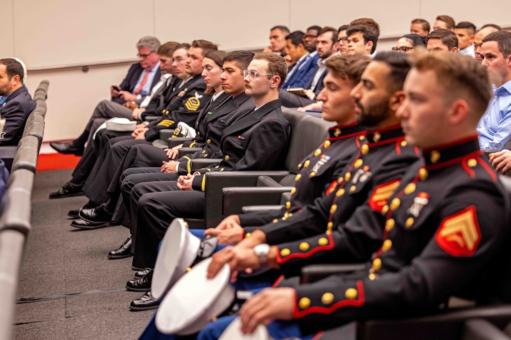 Service members attend Medal of Honor panel discussion during Veterans Week