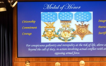 Service members attend Medal of Honor panel discussion during Veterans Week