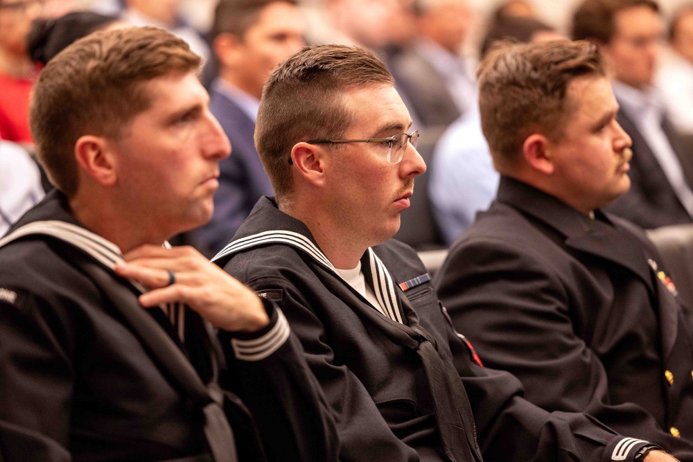 Service members attend Medal of Honor panel discussion during Veterans Week