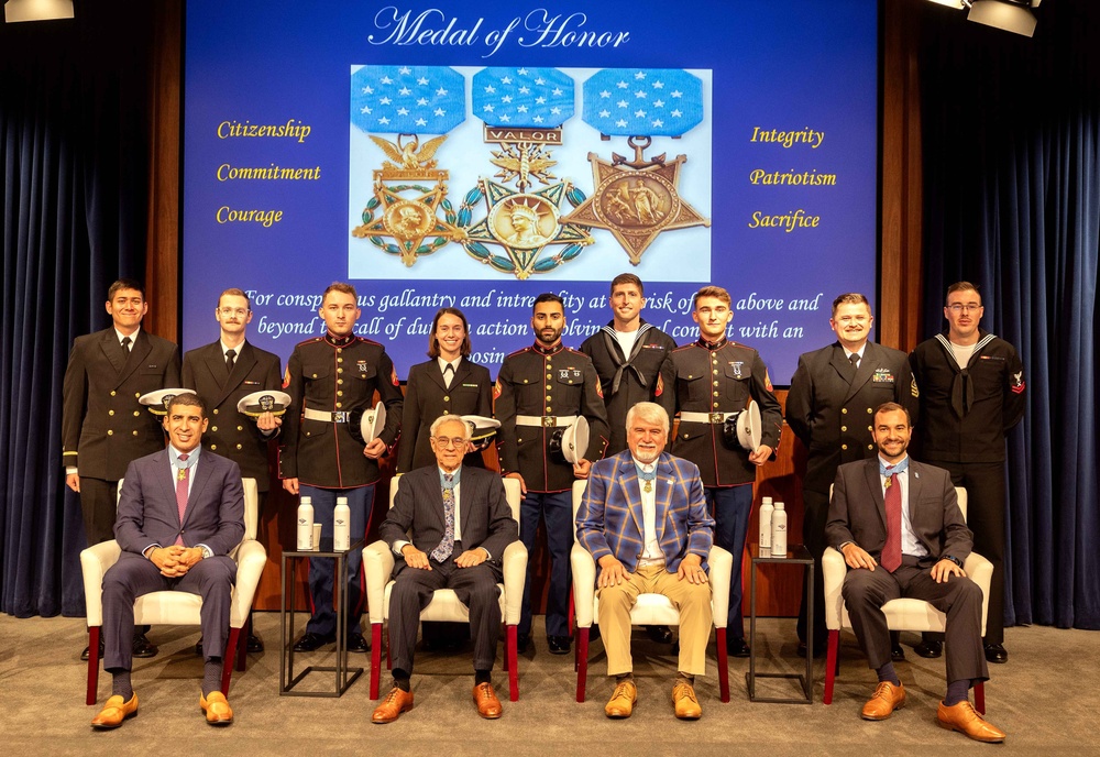 Service members attend Medal of Honor panel discussion during Veterans Week