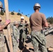 NMCB 4 Seabees Place Concrete for Ft. Hunter Liggett Pistol Qualification Range