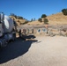 NMCB 4 Seabees Place Concrete for Ft. Hunter Liggett Pistol Qualification Range