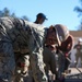 NMCB 4 Seabees Place Concrete for Ft. Hunter Liggett Pistol Qualification Range