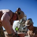 NMCB 4 Seabees Place Concrete for Ft. Hunter Liggett Pistol Qualification Range