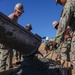 NMCB 4 Seabees Place Concrete for Ft. Hunter Liggett Pistol Qualification Range