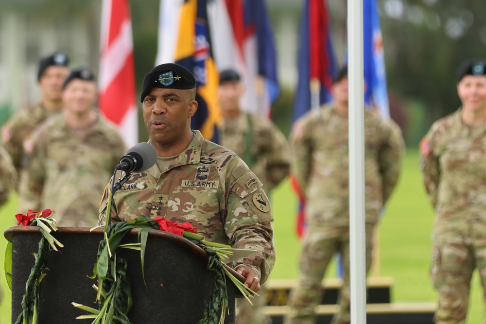 Gen Clark assumes command of U.S. Army Pacific