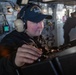 USS Ronald Reagan (CVN 76) Sailors perform bridge operations