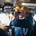 USS Ronald Reagan (CVN 76) Sailors perform bridge operations