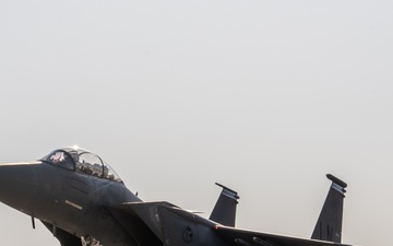 F-15E Strike Eagle arrives in the U.S. Central Command area of responsibility