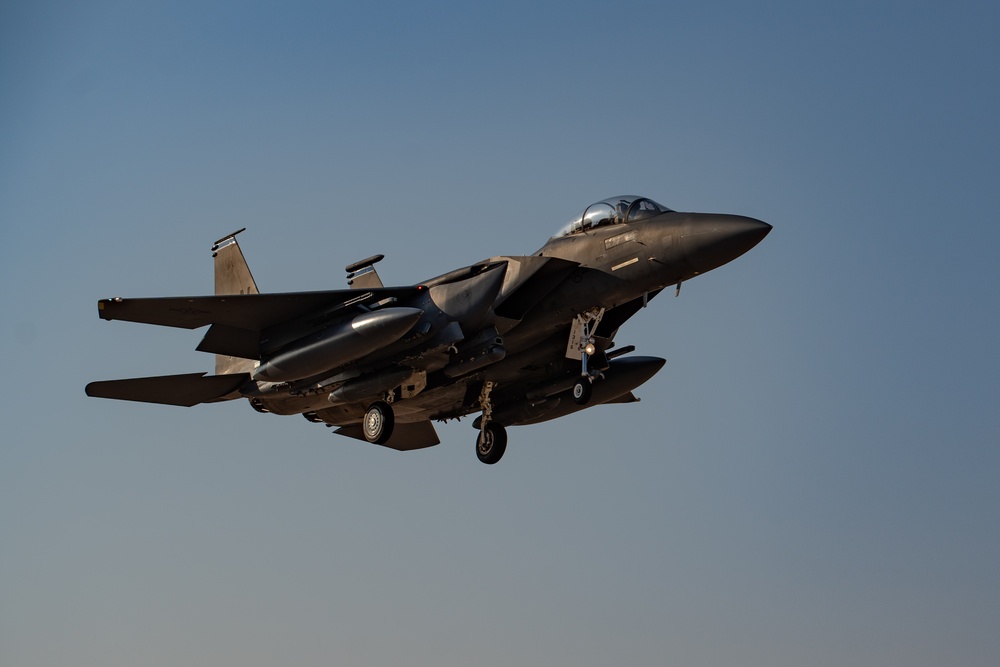 F-15E Strike Eagle arrives in the U.S. Central Command area of responsibility