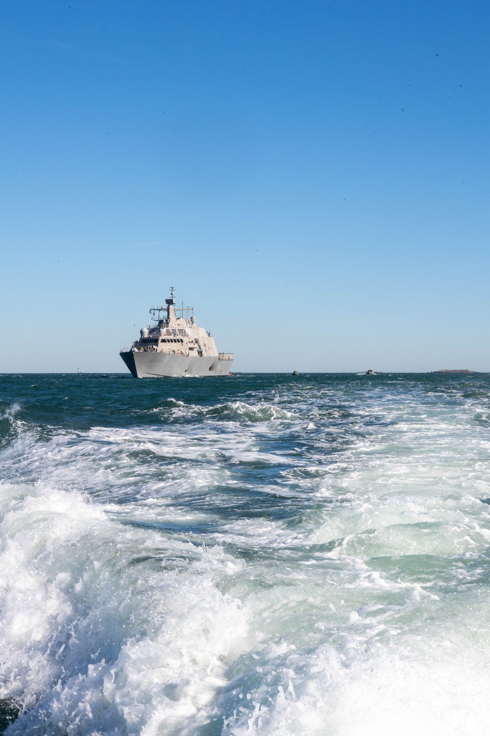 The Future USS Nantucket (LCS 27) Arrives in Boston