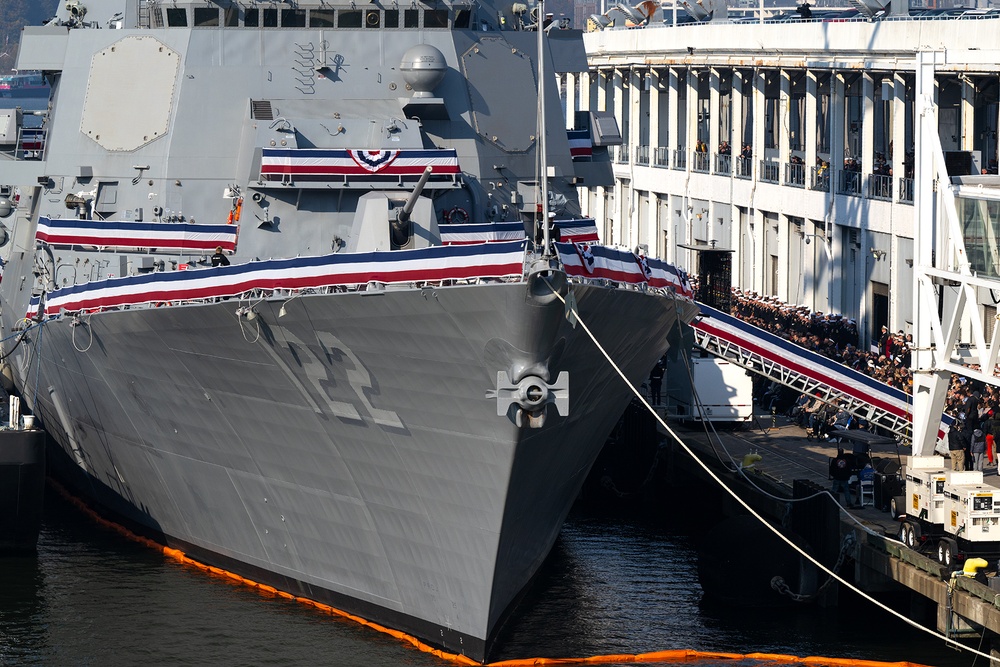 USS John Basilone Commissioning In New York City