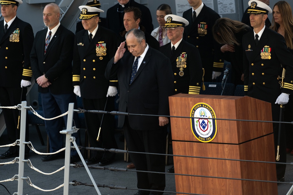 USS John Basilone Commissioning In New York City