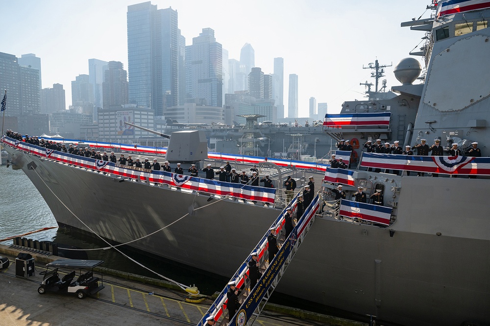 USS John Basilone Commissions in NYC