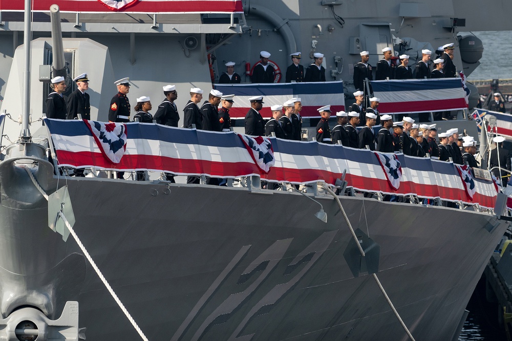 USS John Basilone Commissions in NYC