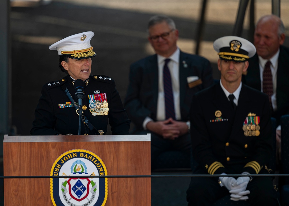 USS John Basilone Commissions to the Fleet