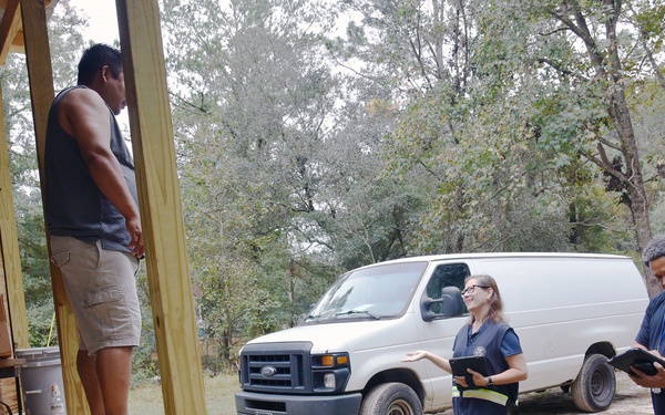 FEMA DSA Outreach Specialists Provide Information to Survivors of Hurricane Helene
