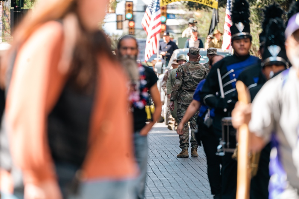 Veteran's Day Parade in downtown San Antonio