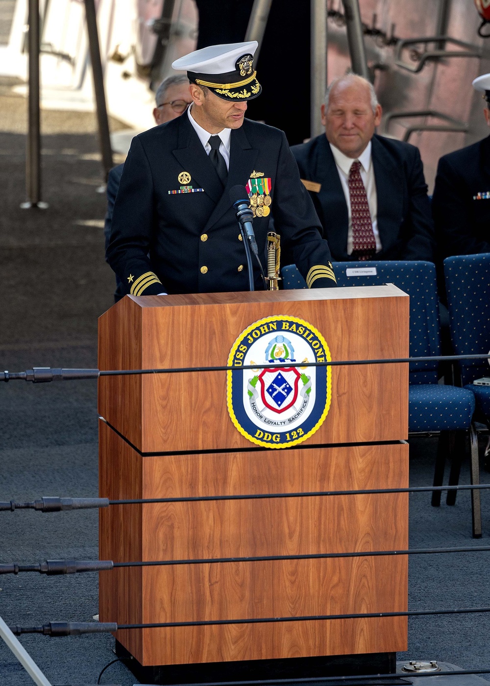 USS John Basilone (DDG 122) Commissioning