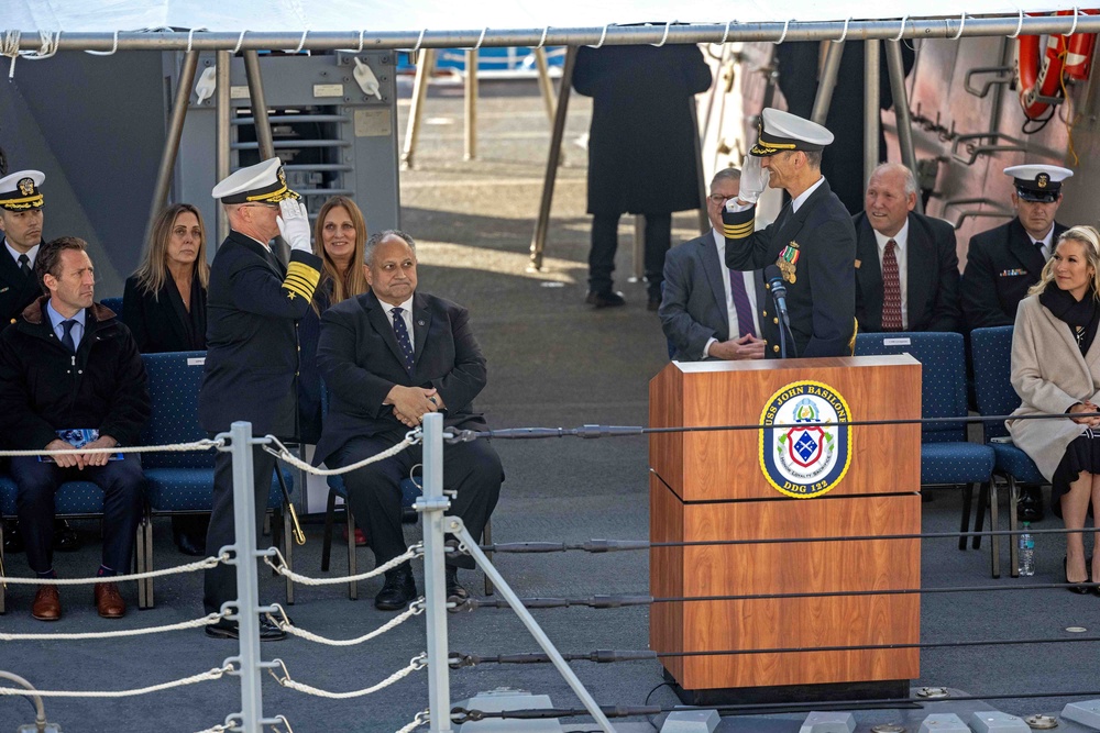 USS John Basilone (DDG 122) Commissioning