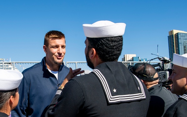 Rob Gronkowski visits Fleet Week San Diego 2024