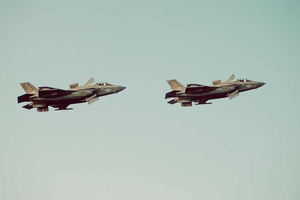 15th MEU, USS Boxer Conduct Air Power Demonstration On 249th Marine Corps Birthday