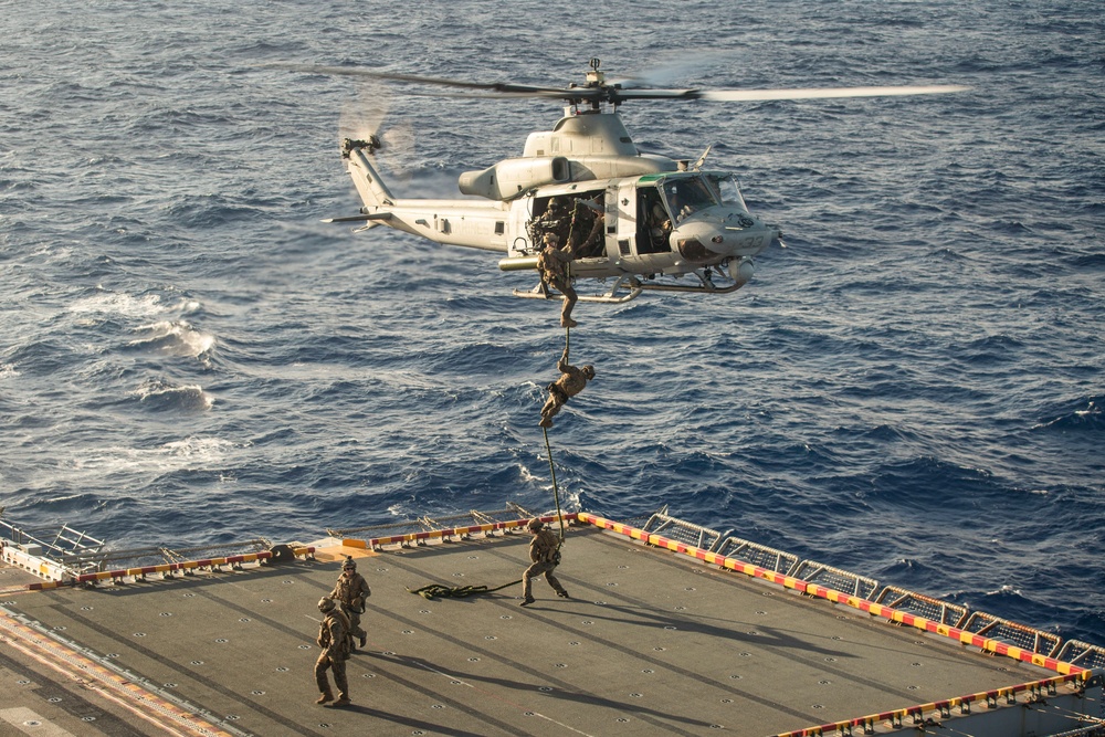 15th MEU, USS Boxer Conduct Air Power Demonstration On 249th Marine Corps Birthday