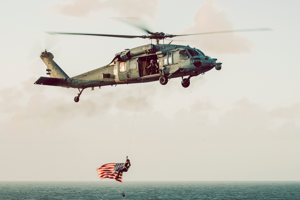 15th MEU, USS Boxer Conduct Air Power Demonstration On 249th Marine Corps Birthday