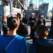 San Diego Wave FC Tours USS Germantown during FWSD