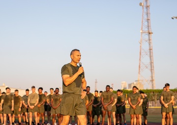 Marines and Sailors with Task Force 51/5 Celebrate the Marine Corps Birthday