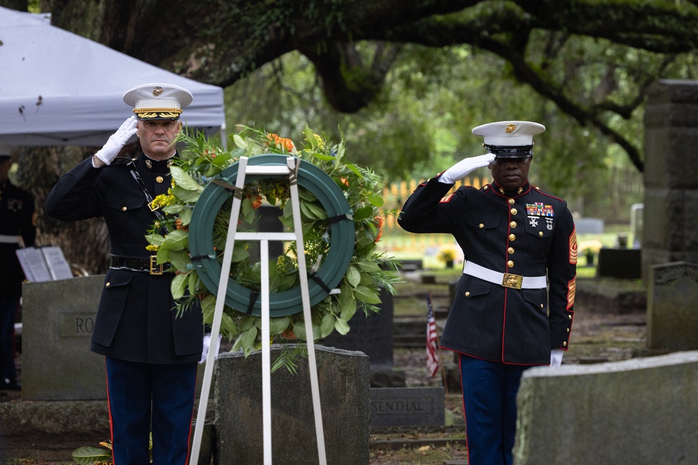 Marines Honor Former Commandant with Wreath Laying